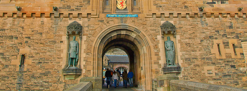 Edinburgh castle entrace